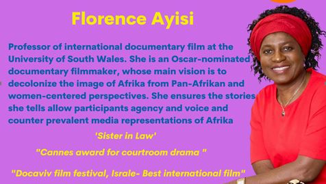 Oscar-nominated documentary filmmaker Florence Ayisi at FLY! Black * Women's Film Festival